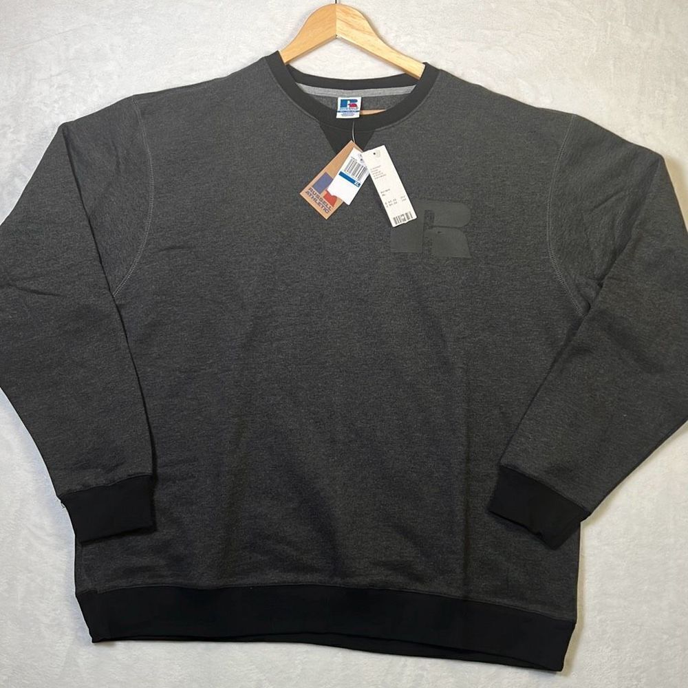 Russell‎ Athletic Snow Melange Crew pullover Neck Sweatshirt- NWT- Men XL